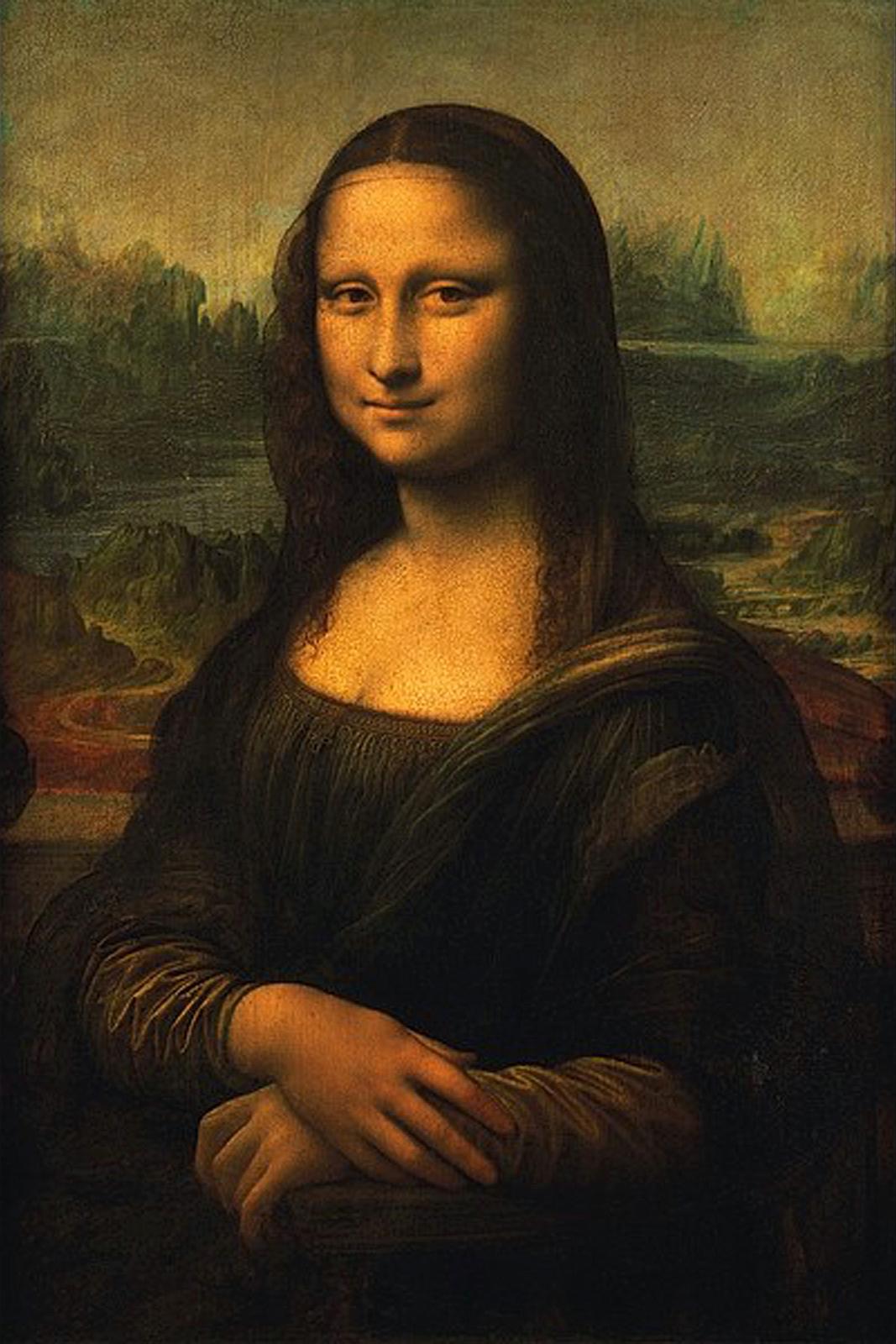 Paris Louvre Painting 1503-06 Leonardo da Vinci - Mona Lisa 2 